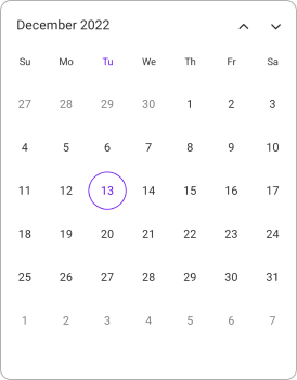Month view View Header Height Changed in .NET MAUI Calendar.