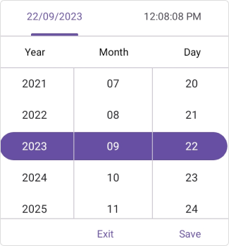Set Footer text in .NET MAUI Date Time picker.