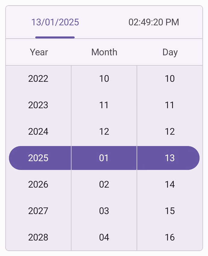 Enable Looping in .NET MAUI Date Time picker.
