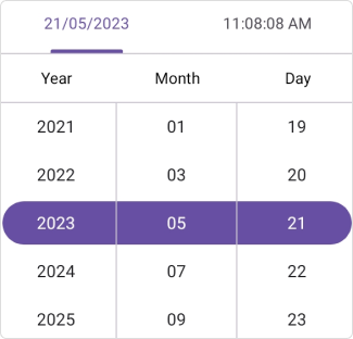 Month interval in .NET MAUI Date Time Picker.