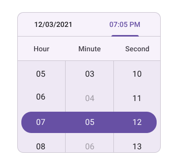 Blackout date times time columns in .NET MAUI Date Time picker.