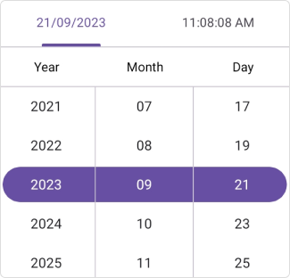 Day interval in .NET MAUI Date Time picker.