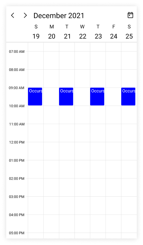 recurrence-scheduler-appointment-in-maui-scheduler