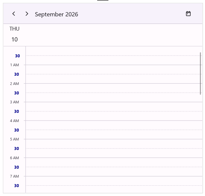 Customize minor time slot lable appearance in days view in .NET MAUI SfScheduler