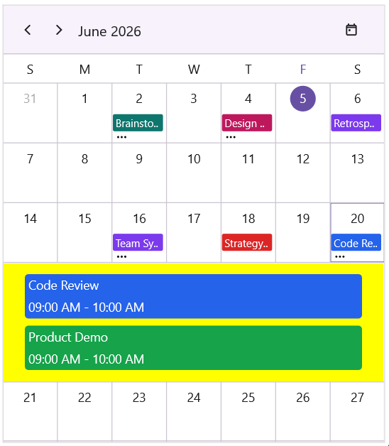 Inline-appointments-customization-in-month-view-using-text-style