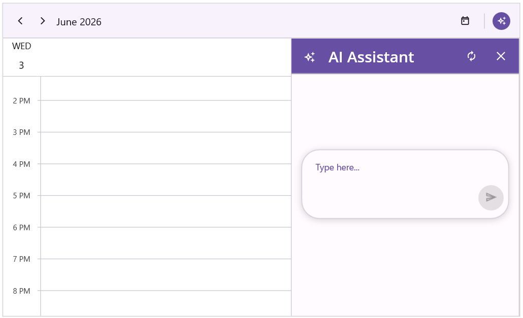 Assist view styles in .NET MAUI AI-Powered Scheduler.