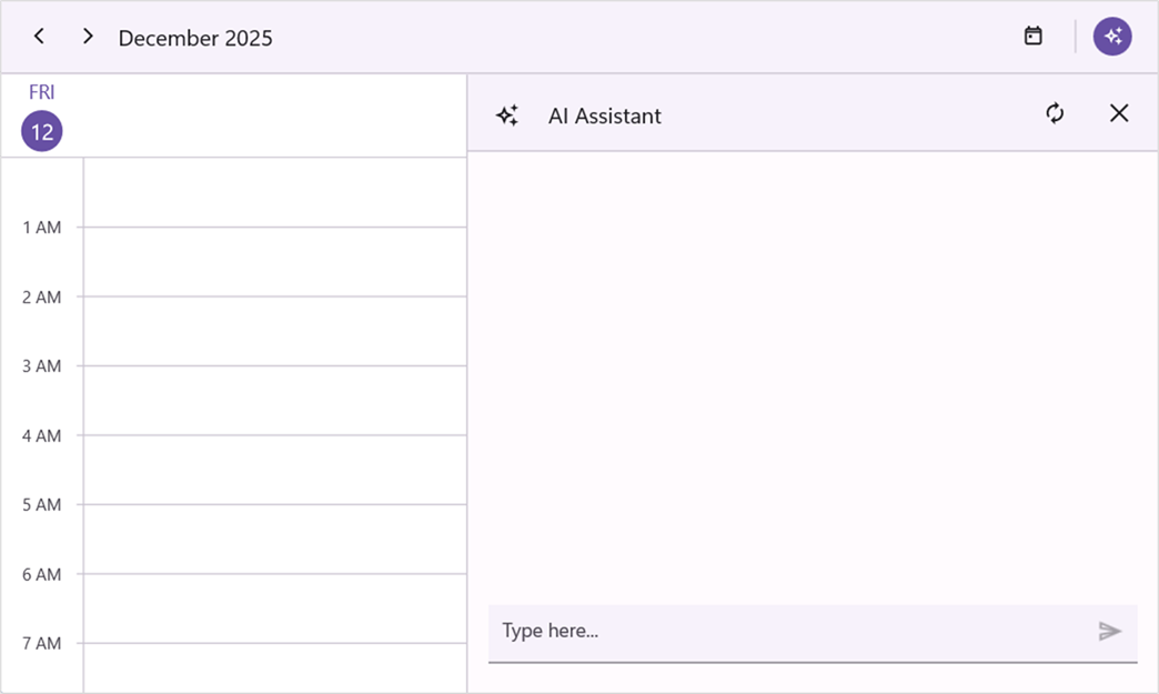 Assist view width in .NET MAUI AI-Powered Scheduler.