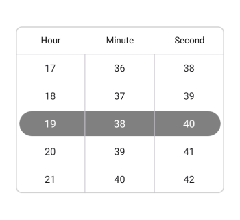 Custom selection view in .NET MAUI Time Picker.