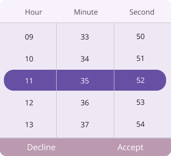 Set footer template in .NET MAUI Time Picker.