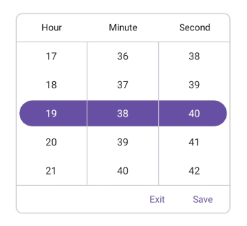 Set footer text in .NET MAUI Time Picker.