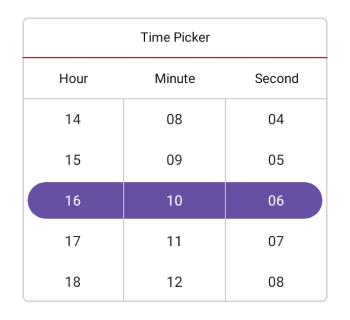 Set header divider color in .NET MAUI Time Picker.