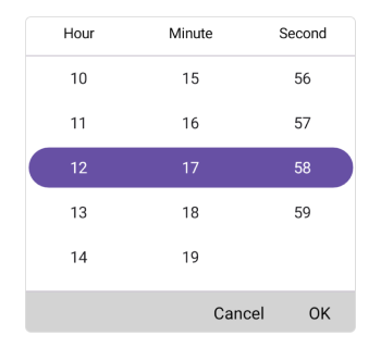 Set footer view in .NET MAUI Time picker.