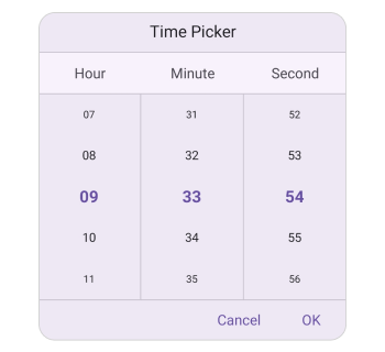 Shrink mode in .NET MAUI Time Picker.