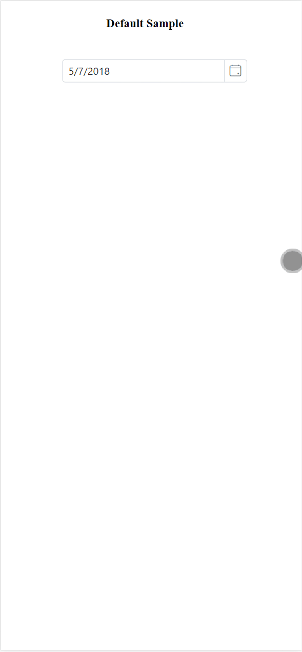 DatePickerFullScreen