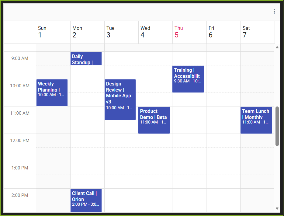 Scheduler Component