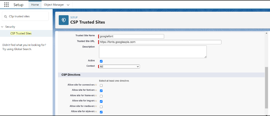 CSP trusted sites