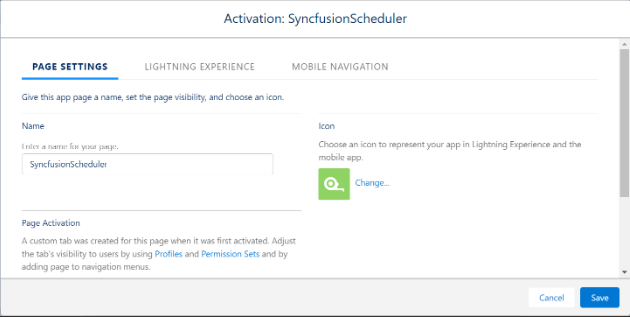 Search Scheduler page