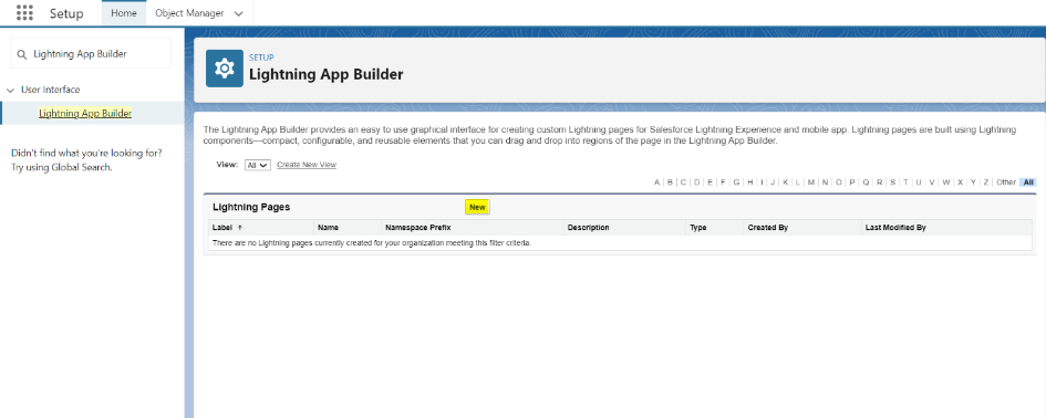 Search Scheduler page