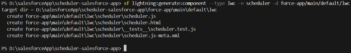 Salesforce Creating Lightning web component
