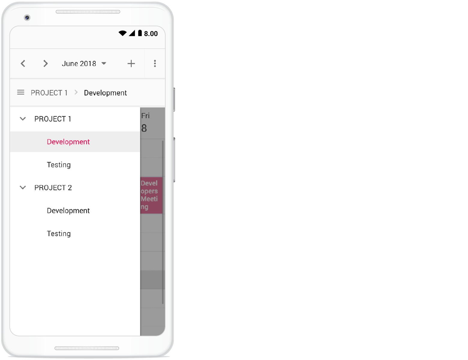 Resources menu option in compact mode