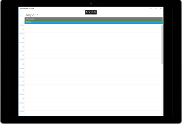 UWP SfSchedule displays all day appointment