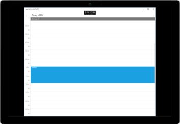 UWP SfSchedule displays meeting time