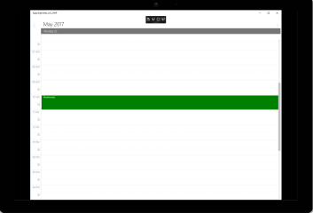UWP SfSchedule displays applying color in scheduled time