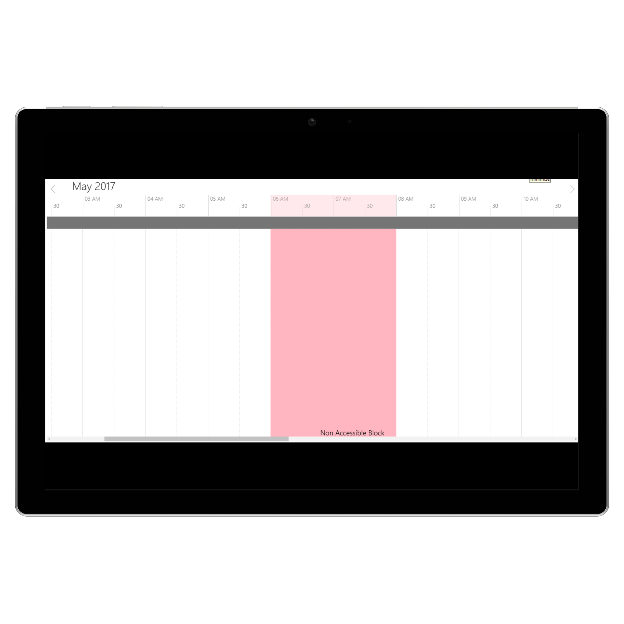 NonAccessibleBlocks in TimeLine View