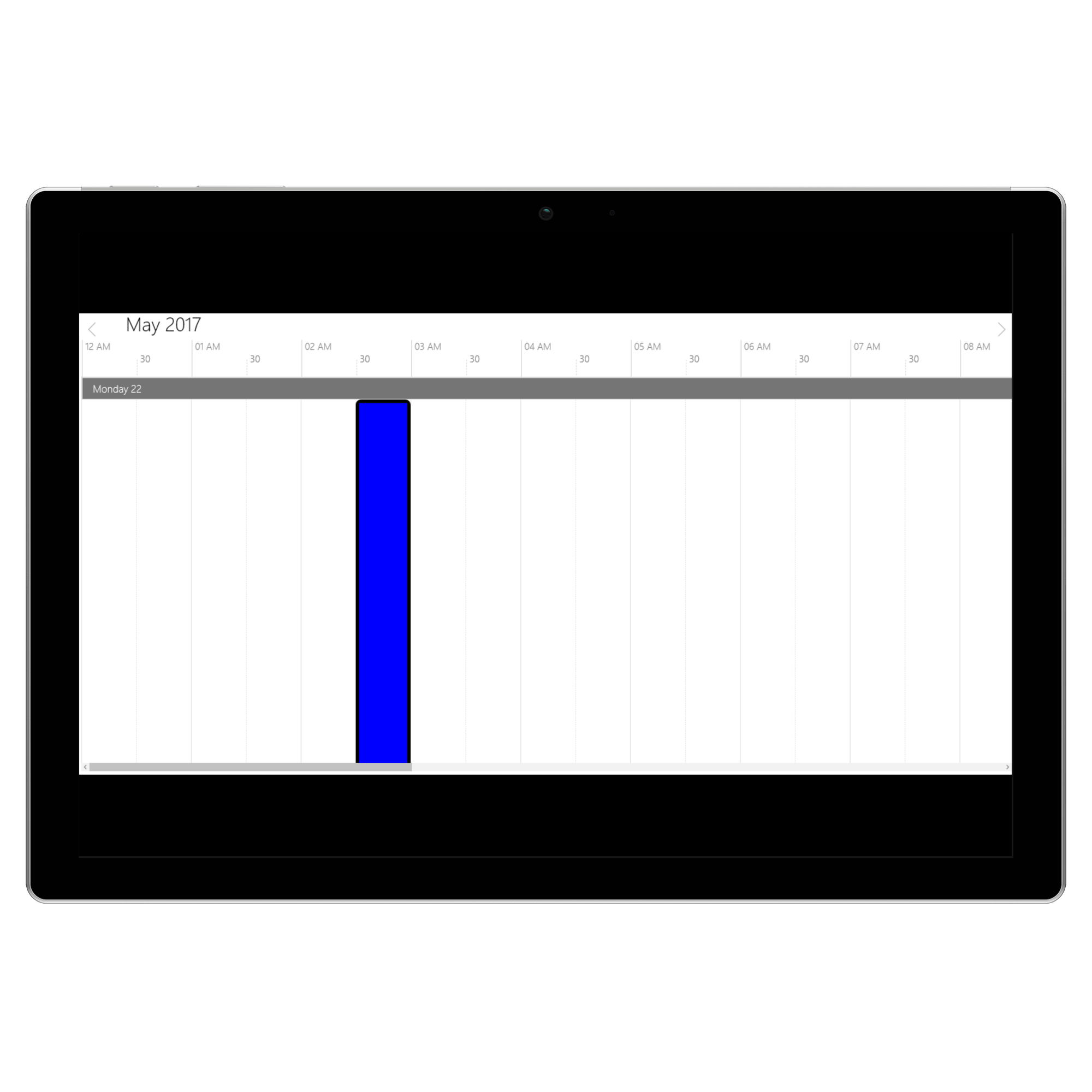 Schedule SelectionStyle