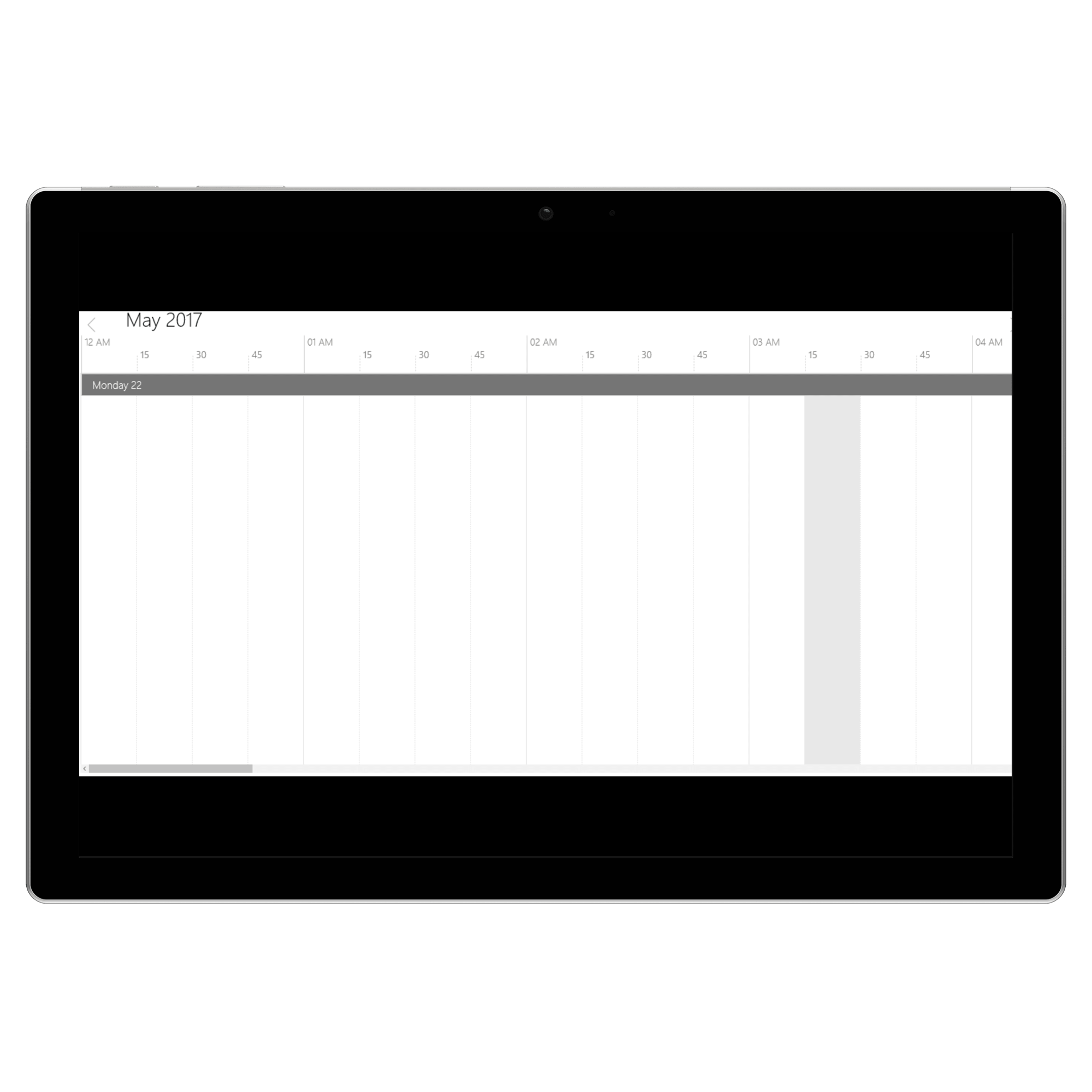 TimeInterval UWP TimeLineView