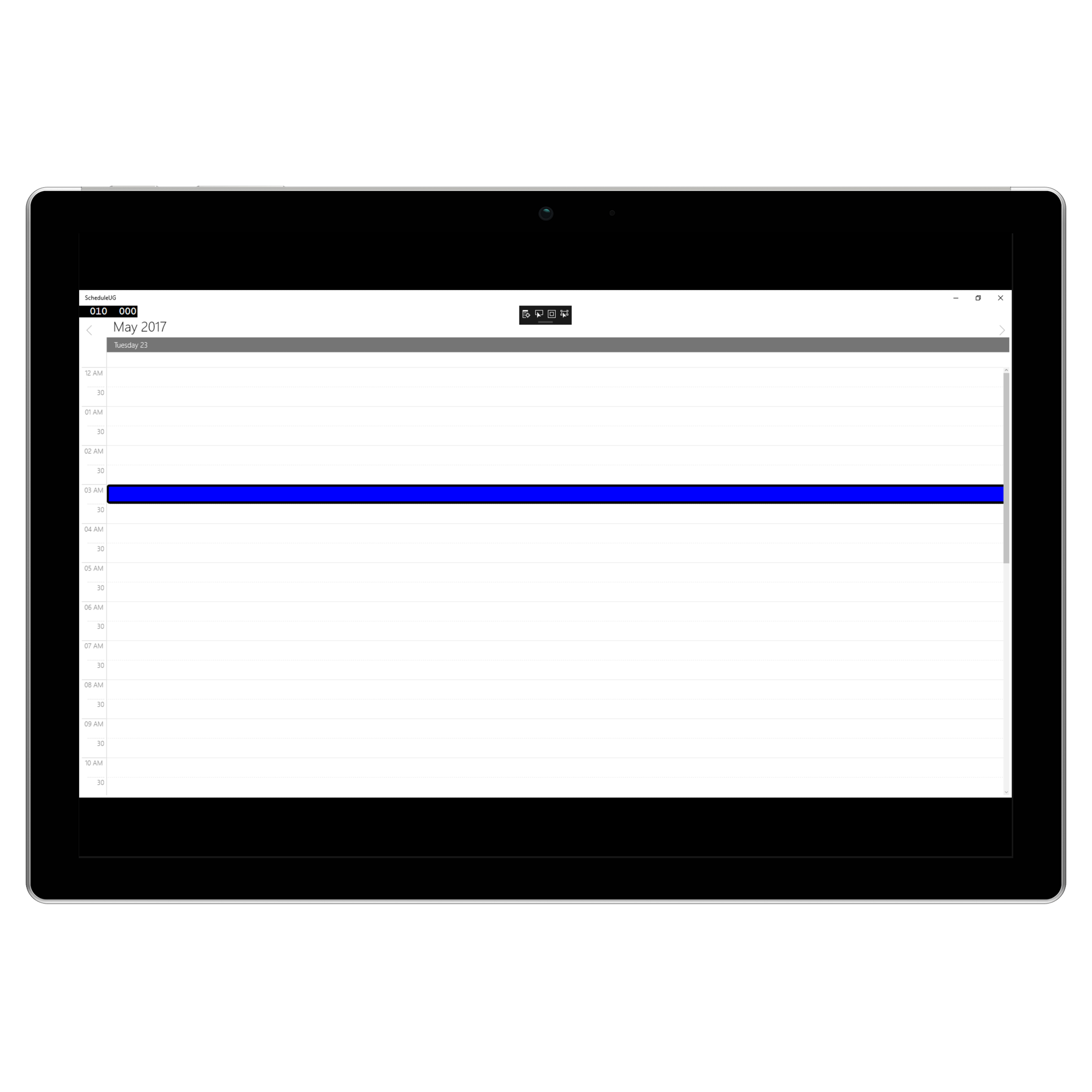 Selection Customization using Style in UWP Schedule