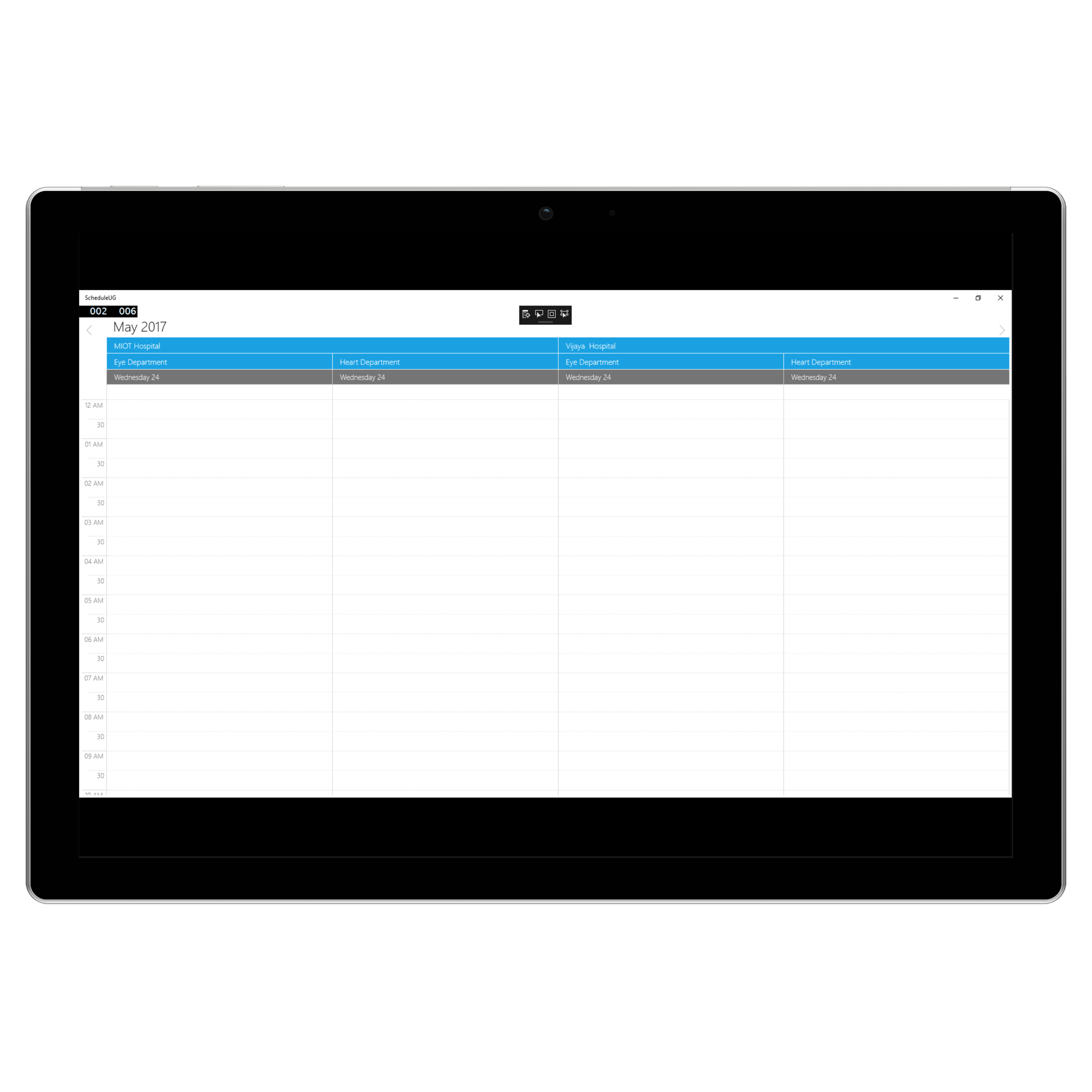 SubResources Type in UWP Schedule