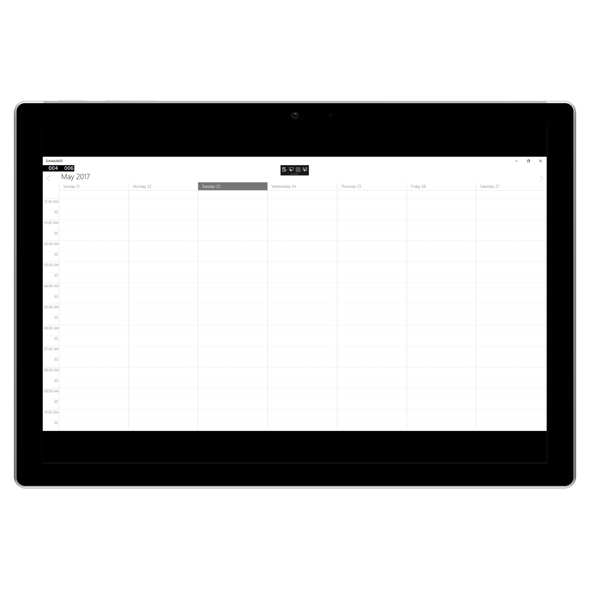 Time label format Customization in UWP Schedule