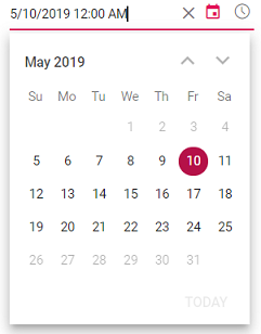DateTimePicker with min and max dates