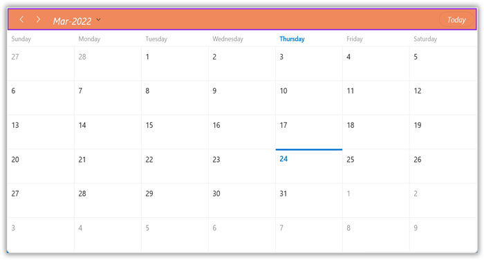 customize-the-scheduler-header-appearance-in-winui-scheduler-timeslot-view