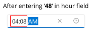 WinUI TimePicker displays Corrects Hour Field based on Input