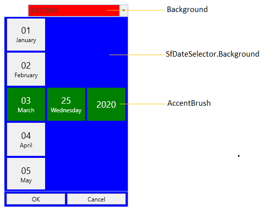 WPF DatePicker Background