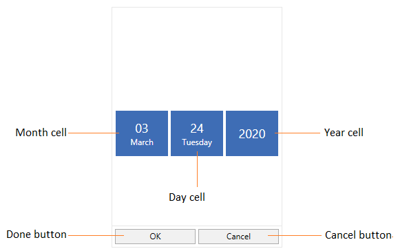 WPF DatePicker Date Selector