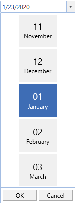 WPF DatePicker Month Selector