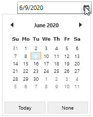 DateTimeEdit with combined clock and calendar