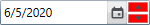 DateTimeEdit with red color background