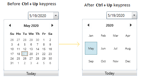 Move forward from current selection view