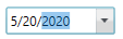 Navigate to the previous field from the currently selected field