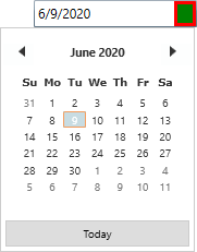 DateTimeEdit dropdown button with custom UI