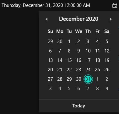 Setting theme to WPF DateTimeEdit