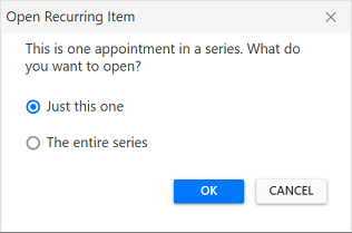 WPF Scheduler editing recurrence appointment
