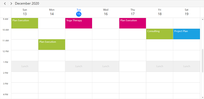 Recurrence exception dates in WPF Scheduler