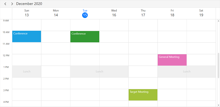 Recurrence exception dates in WPF Scheduler