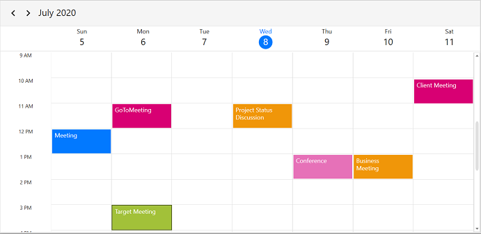 Change time ruler size in WPF Scheduler