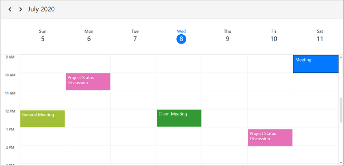View header height in WPF Scheduler